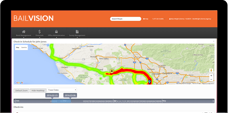 defendant tracking